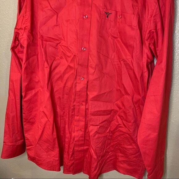 Wrangler 20X Mens red long sleeve button down‎ - Picture 3 of 9